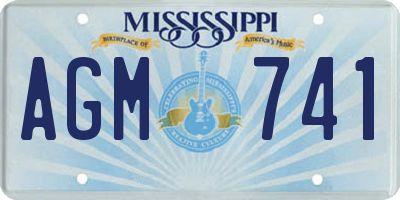 MS license plate AGM741