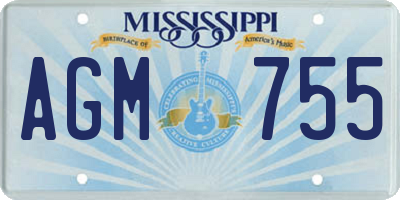 MS license plate AGM755