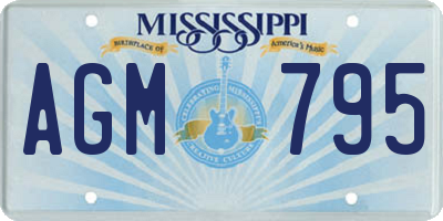 MS license plate AGM795