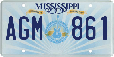 MS license plate AGM861