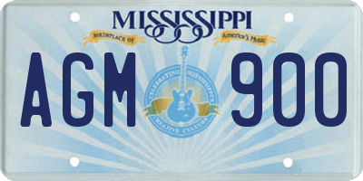 MS license plate AGM900