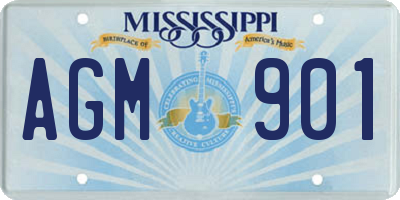 MS license plate AGM901