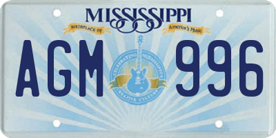 MS license plate AGM996