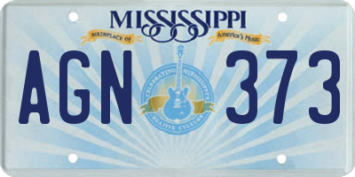 MS license plate AGN373