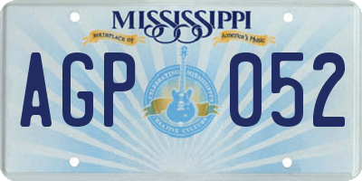 MS license plate AGP052