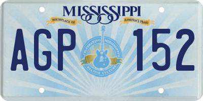 MS license plate AGP152
