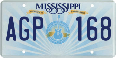 MS license plate AGP168