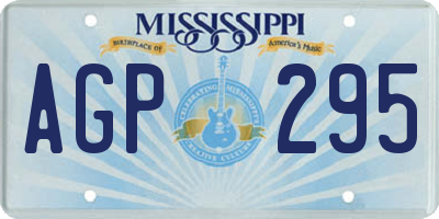 MS license plate AGP295