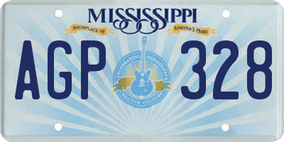 MS license plate AGP328