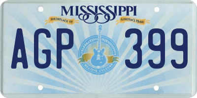 MS license plate AGP399