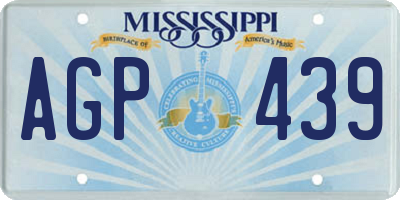 MS license plate AGP439