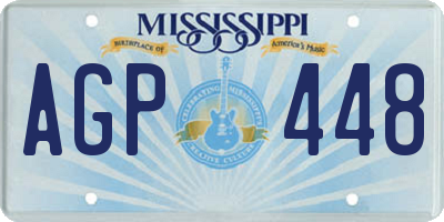 MS license plate AGP448