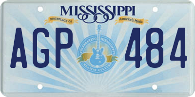 MS license plate AGP484