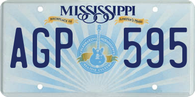 MS license plate AGP595