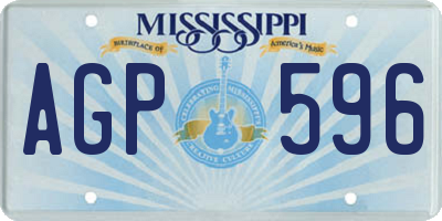MS license plate AGP596