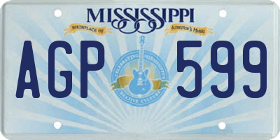 MS license plate AGP599