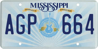 MS license plate AGP664
