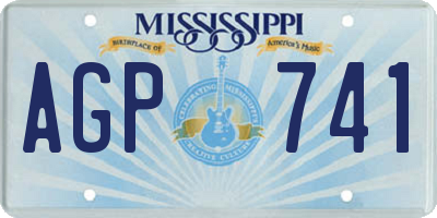 MS license plate AGP741