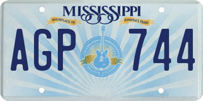 MS license plate AGP744