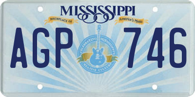 MS license plate AGP746