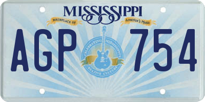 MS license plate AGP754