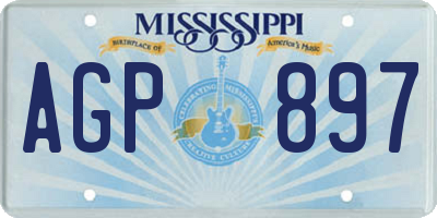 MS license plate AGP897