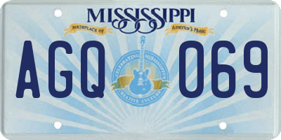 MS license plate AGQ069