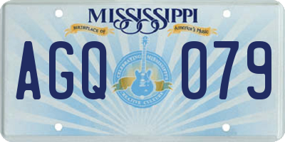 MS license plate AGQ079