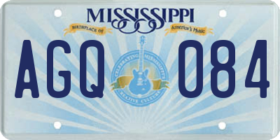 MS license plate AGQ084