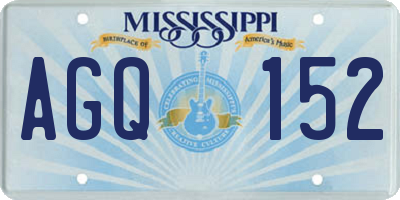 MS license plate AGQ152