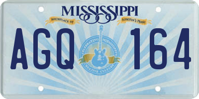 MS license plate AGQ164