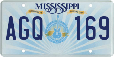 MS license plate AGQ169