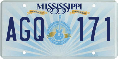 MS license plate AGQ171