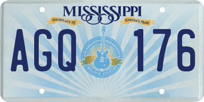 MS license plate AGQ176