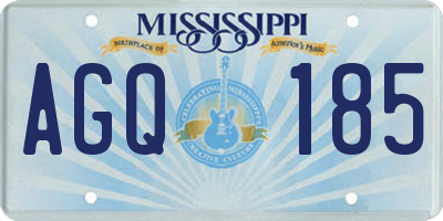 MS license plate AGQ185