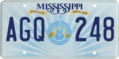 MS license plate AGQ248