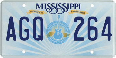 MS license plate AGQ264