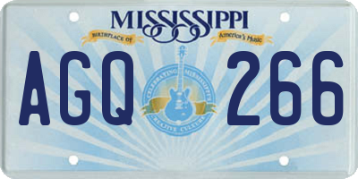 MS license plate AGQ266