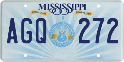 MS license plate AGQ272