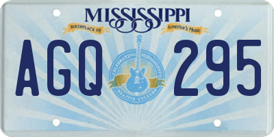 MS license plate AGQ295