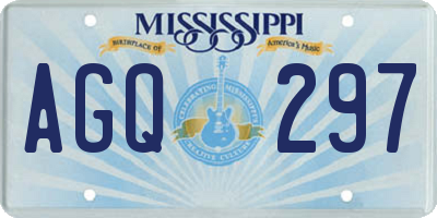 MS license plate AGQ297