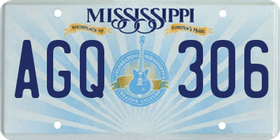 MS license plate AGQ306