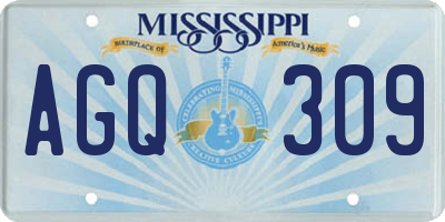 MS license plate AGQ309