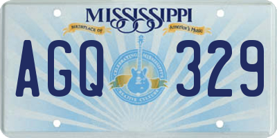 MS license plate AGQ329