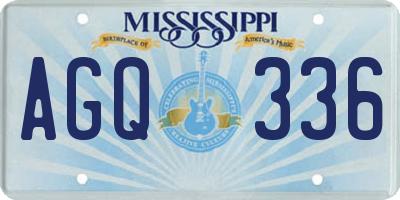 MS license plate AGQ336