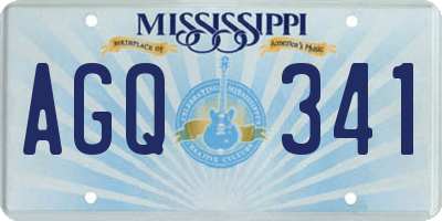 MS license plate AGQ341
