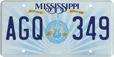 MS license plate AGQ349