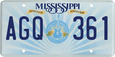 MS license plate AGQ361