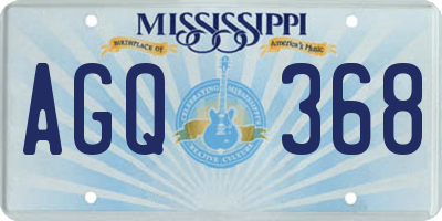 MS license plate AGQ368
