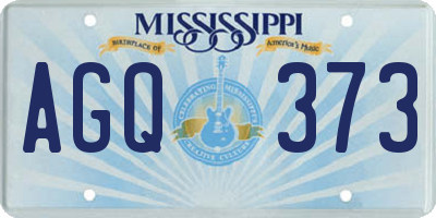 MS license plate AGQ373